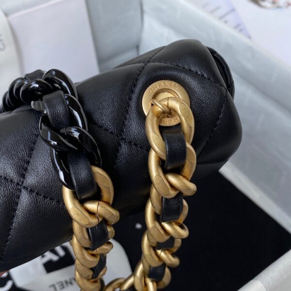 CHANEL MINI FLAP BAG BLACK AS3205 - Image 2