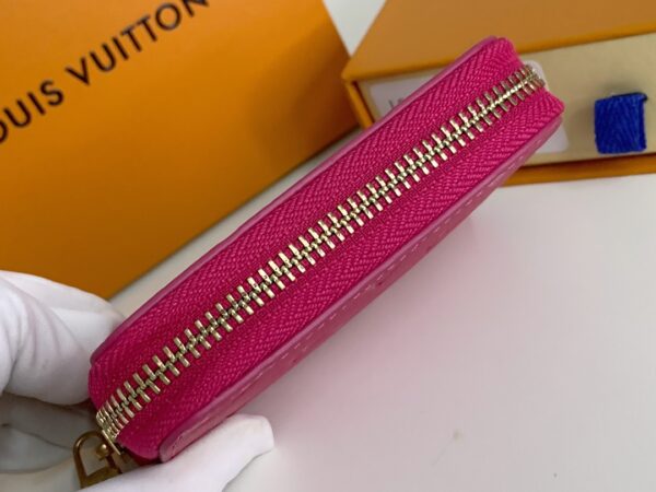 LOUIS VUITTON ZIPPY COIN PURSE MONOGRAM EMPREINTE DARK PINK 11CM M60067 - Image 3