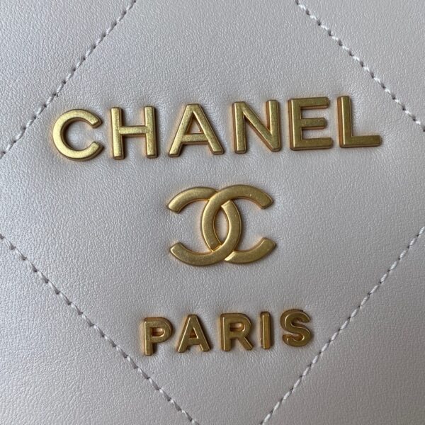 CHANEL SMALL BOWLING HANDBAGS LIGHT PURPLE AS2749 - Image 5