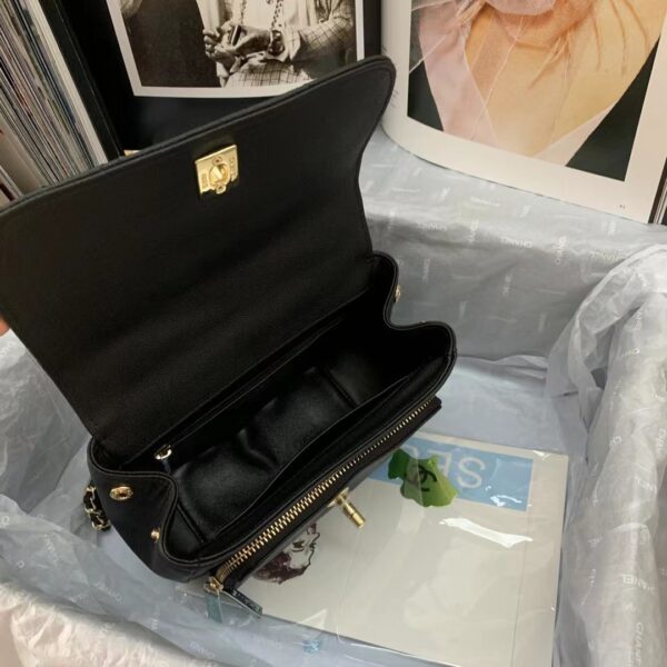 CHANEL MINI BUSINESS AFFINITY BLACK 19CM - Image 9