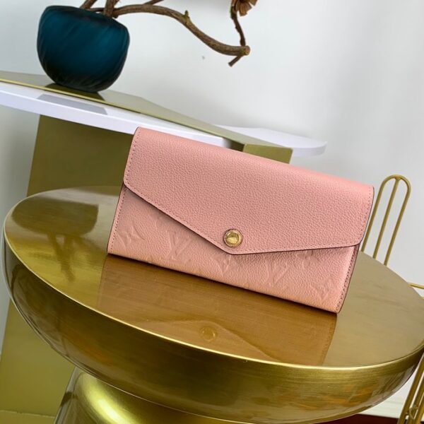 Louis Vuitton Aurore Monogram Empreinte Wallet 20cm Pink - Image 5