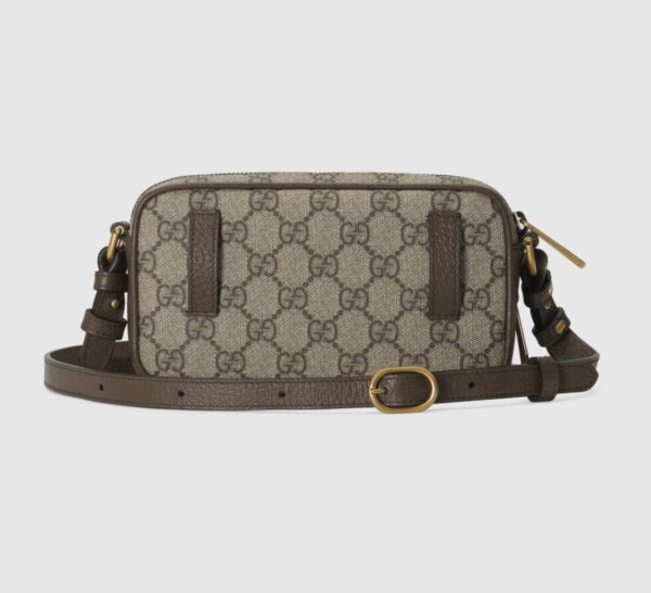 GUCCI MINI OPHIDIA CROSS BODY BAG BEIGE 18CM - Image 3
