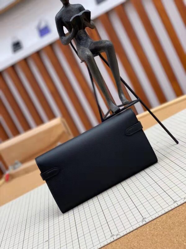 HERMES KELLY CLASSIC WALLET BLACK H051303CK89 - Image 3