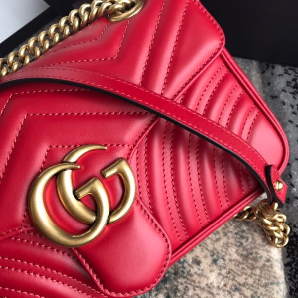 GUCCI Marmont matelassé mini bag 446744 DTDIT 6433 - Image 2