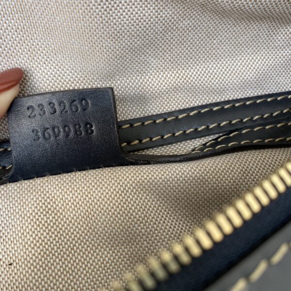GUCCI GG SUPREME CANVAS BELT BAG NAVY 18CM - Image 6