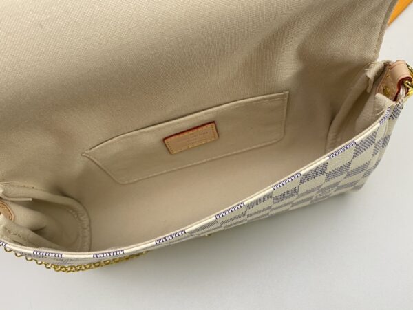 LOUIS VUITTON WOMEN'S FAVORITE MM DAMIER AZUR 24CM - Image 4