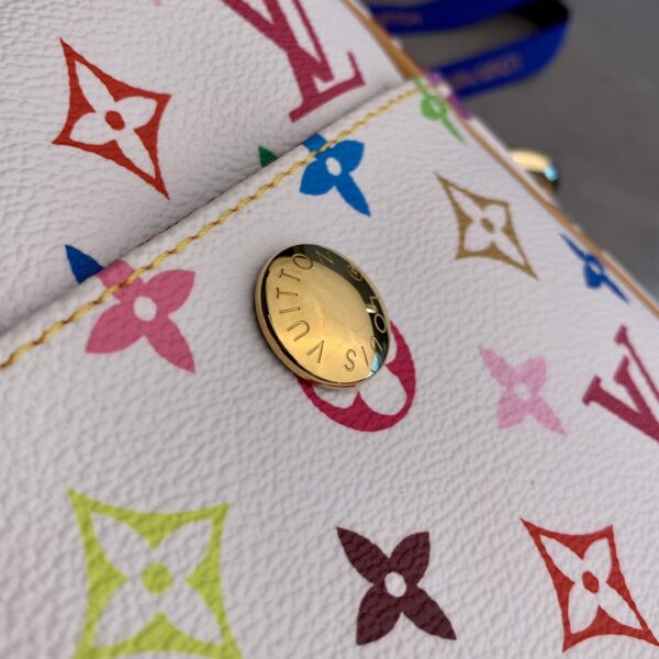 LOUIS VUITTON MULTICOLOUR RIFT SHOULDER POCHETTE WHITE 16CM - Image 8