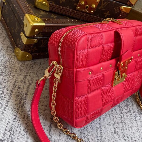 LOUIS VUITTON TROCA PM 22CM RED M59118 - Image 4