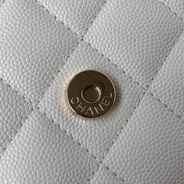 CHANEL SHOULDER BAG WHITE AP2400 - Image 2