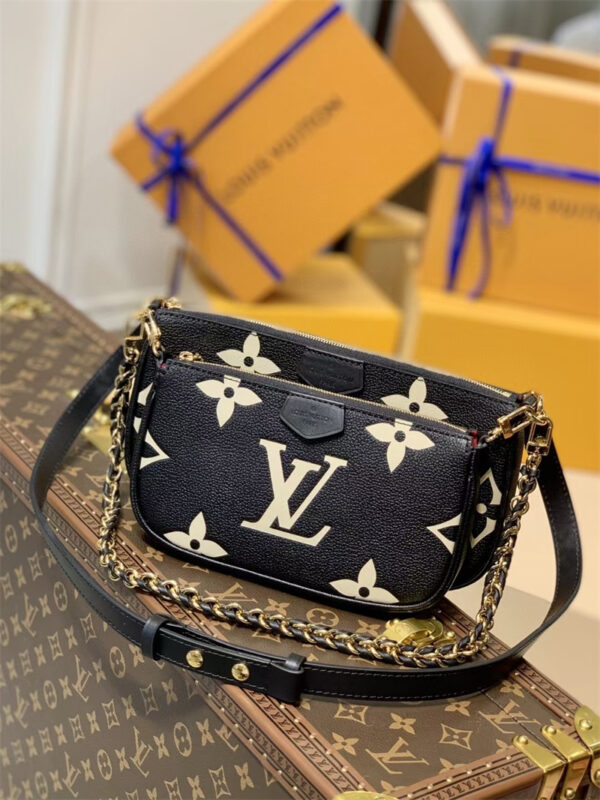LOUIS VUITTON MULTI POCHETTE ACCESSOIRES 25CM BLACK M45777 - Image 6