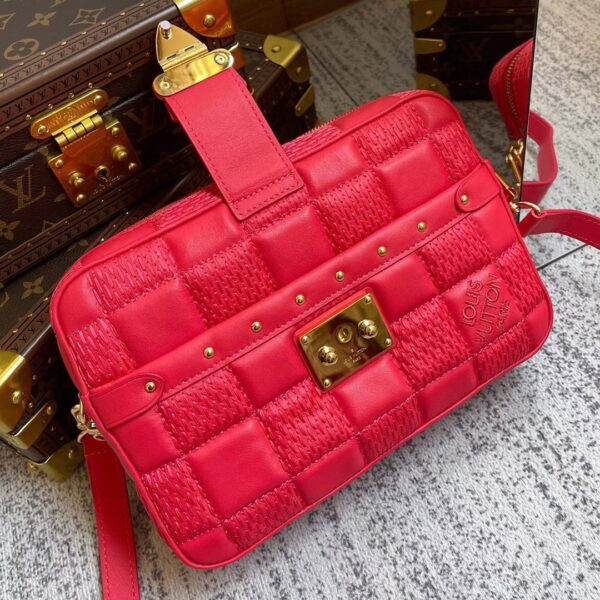 LOUIS VUITTON TROCA PM 22CM RED M59118 - Image 3