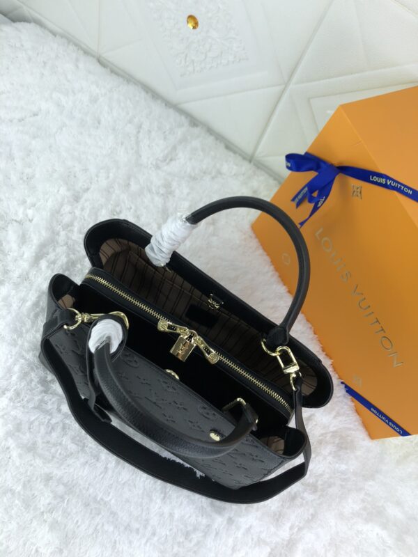 LOUIS VUITTON MONTAIGNE BB EMPREINTE NOIR BLACK 33CM - Image 2