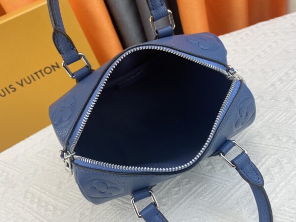 LOUIS VUITTON LV SPEEDY BANDOULIERE 20 HANDBAG NAVY BLUE M58958 - Image 8