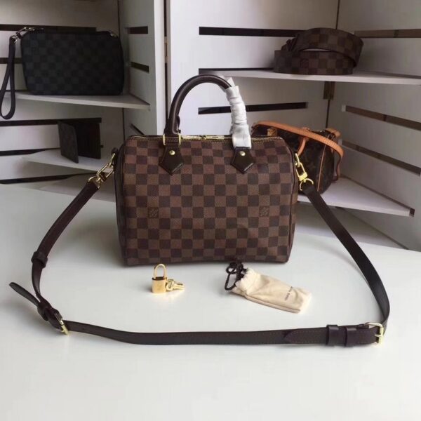 LOUIS VUITTON SPEEDY BANDOULIÈRE 25 DAMIER EBENE N41368 - Image 10