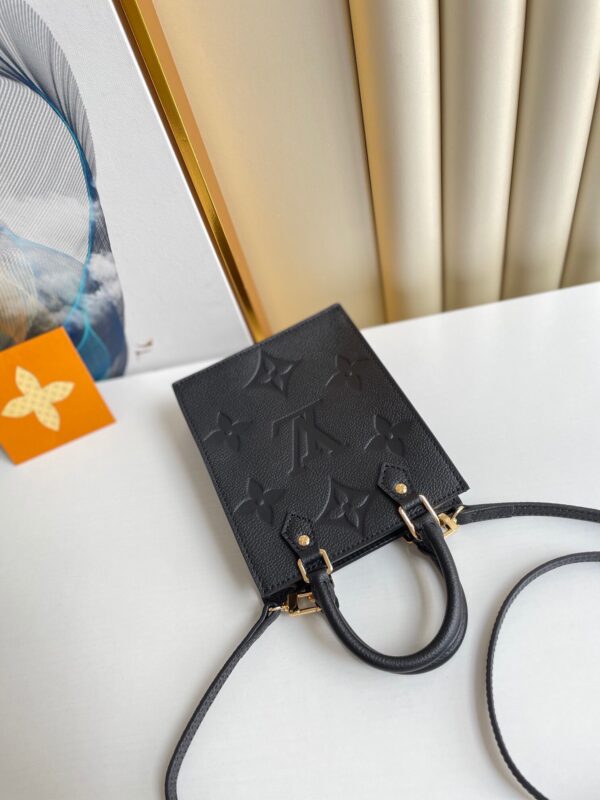 LOUIS VUITTON PETIT SAC PLAT 17CM BLACK M80478 - Image 4