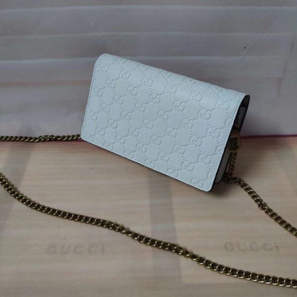 GUCCI GG SUPREME MINI BAG WITH CHERRIES IN WHITE 20CM - Image 5