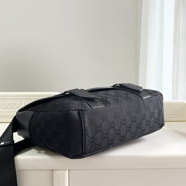 GUCCI MONOGRAM GG BUM BAG BELT POUCH WAIST BAG BLACK - Image 7