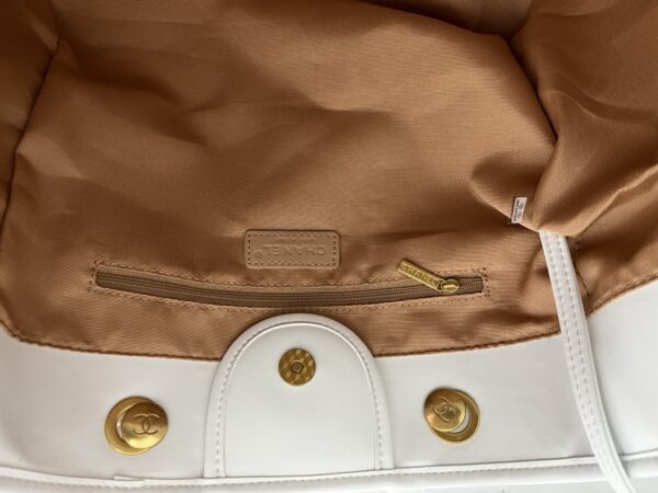 CHANEL LARGE SHOPPING BAG 38CM WHITE A66941 - Image 3