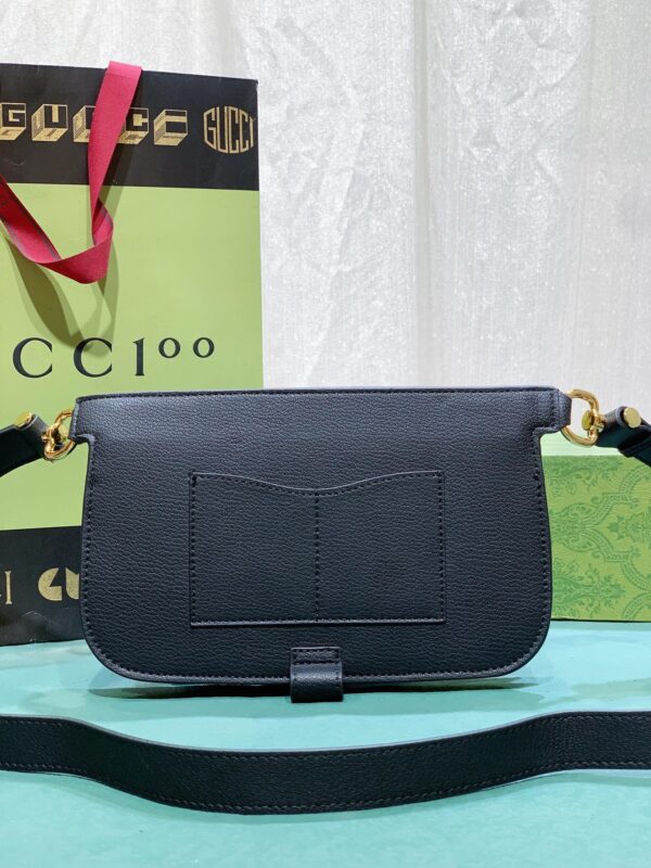 GUCCI BLONDIE BELT BAG BLACK 24CM 718154 UXX0G 1000 - Image 3
