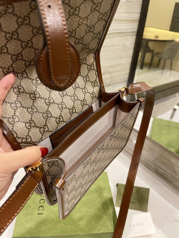 GUCCI MINI SHOULDER BAG WITH INTERLOCKING G 20CM 671620 92TCG 8563 - Image 5