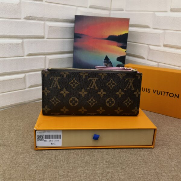 LOUIS VUITTON MONOGRAM WALLET ADELE LIGHT PINK M61269 - Image 8