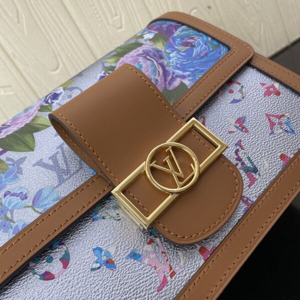 LOUIS VUITTON DAUPHINE MM BAG BLUE 21CM M21266 - Image 5