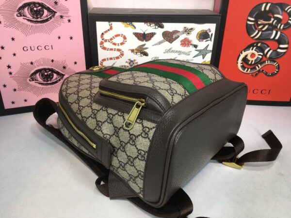GUCCI OPHIDIA GG SMALL BACKPACK BROWN 29CM 547965 9U8BT 8994 - Image 6