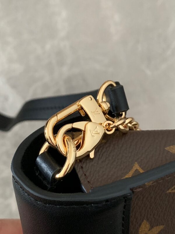 LOUIS VUITTON MONOGRAM PADLOCK ON STRAP 19CM BLACK M80559 - Image 9
