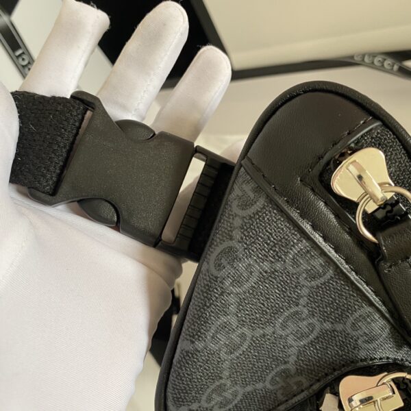 GUCCI BELT BAG WITH INTERLOCKING G BLACK 23CM 682933 92THN 1000 - Image 9