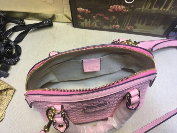 GUCCI GG DOME SATCHEL SHOULDER BAG PINK 24CM - Image 7