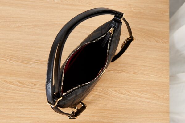CHANEL MAXI HOBO BAG BLACK 31CM AS3488 B08857 94305 - Image 7