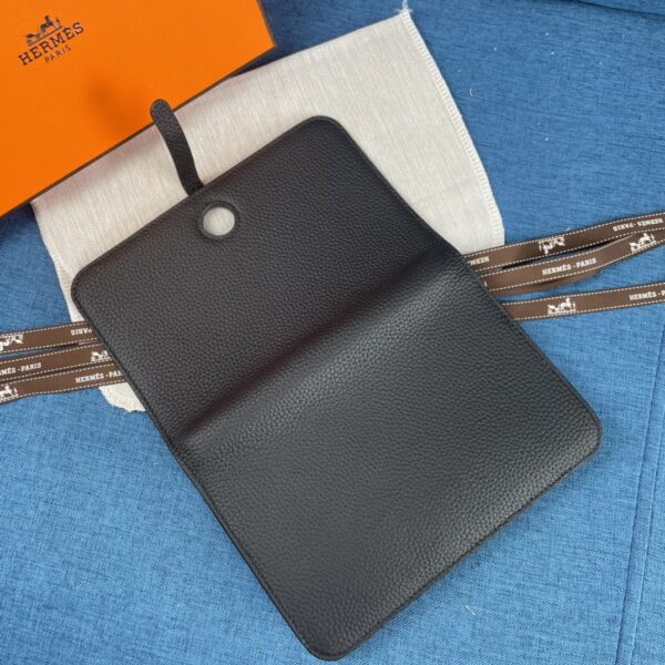 HERMES DOGON DUO LONG WALLET BLACK - Image 8