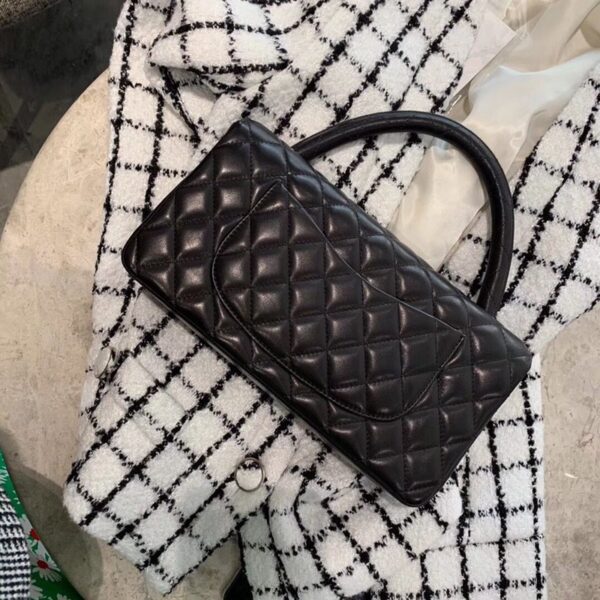 CHANEL VINTAGE TWINS DOUBLE BAG BLACK 25CM - Image 7