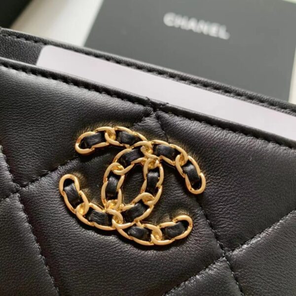CHANEL FLAP WALLET BLACK AP0941 - Image 3