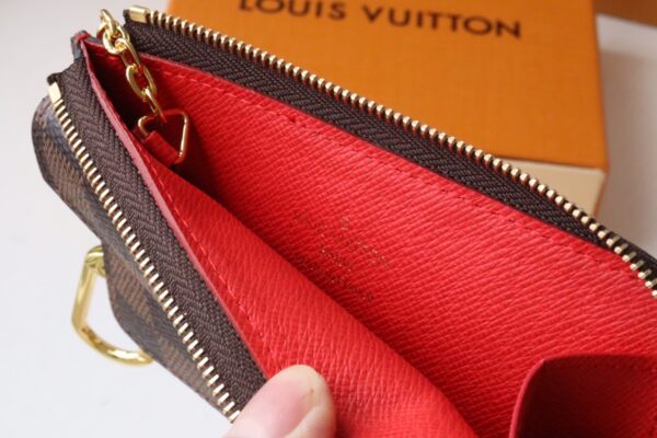 Louis Vuitton Card Holder Recto Verso Damier Ebene Red N60406 - Image 3