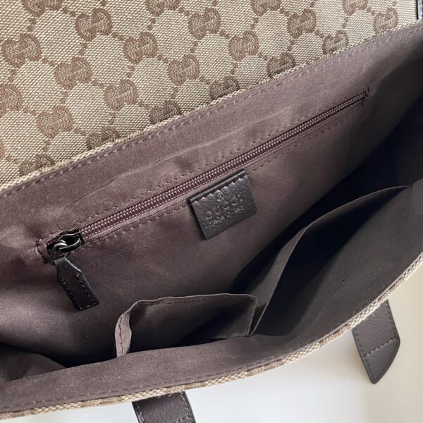 GUCCI MONOGRAM GG BUM BAG BELT POUCH WAIST BAG BEIGE - Image 6