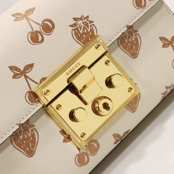 GUCCI PADLOCK SMALL BERRY SHOULDER BAG IN WHITE 20CM - Image 2