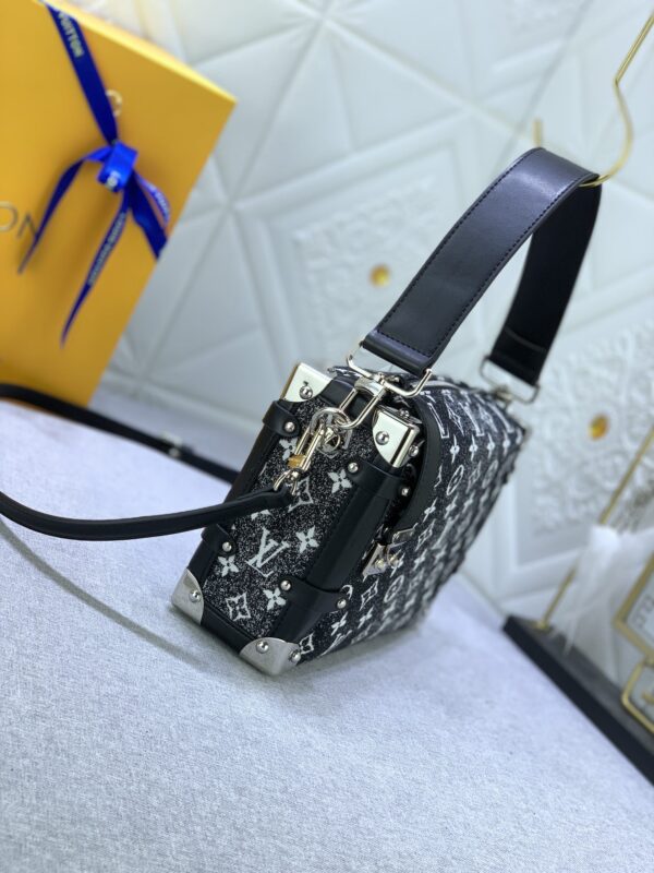 LOUIS VUITTON SIDE TRUNK DENIM BLACK 21CM M59361 - Image 5
