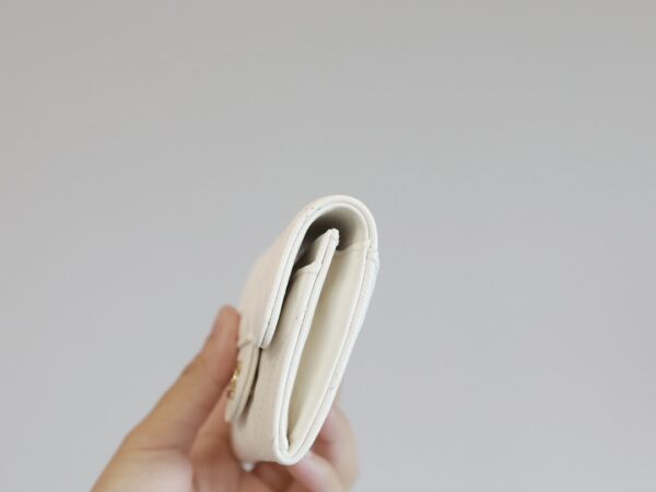 CHANEL CLASSIC CARD HOLDER WALLET WHITE AP0214 - Image 9