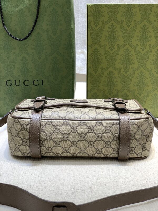 GUCCI GG MESSENGER BAG BEIGE SUPREME CANVAS 28CM 658542 K9GSN 8358 - Image 3