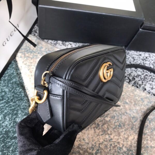 GUCCI MARMONT SMALL MATELASSE SHOULDER BAG 447632 DTD1T 1000 - Image 3