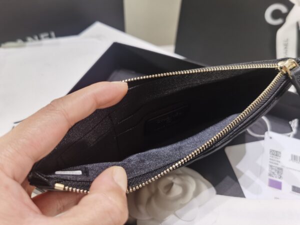 CHANEL SMALL POUCH 19CM BLACK A81942 - Image 8