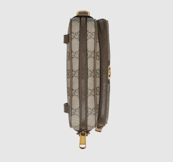GUCCI MINI OPHIDIA CROSS BODY BAG BEIGE 18CM - Image 5