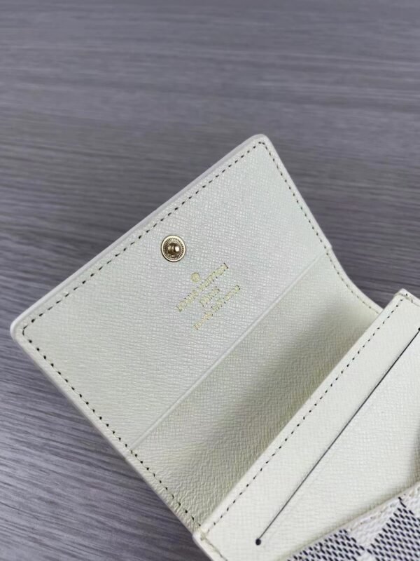 LOUIS VUITTON ENVELOPPE PIXEL CARD HOLDER GREY AND WHITE M63801 - Image 6