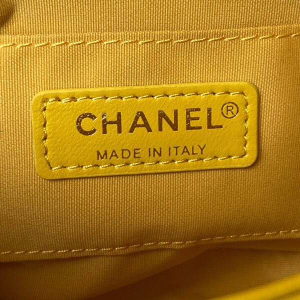 CHANEL MINI FLAP BAG YELLOW AS3205 - Image 6