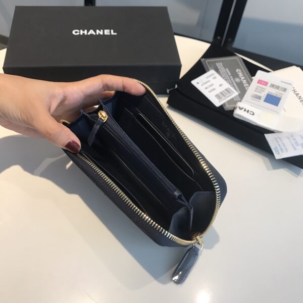 CHANEL CC RED BLACK WALLET 16.5CM - Image 3