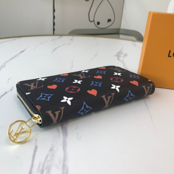 LOUIS VUITTON ZIPPY AROUND WALLET BLACK M80323 - Image 5