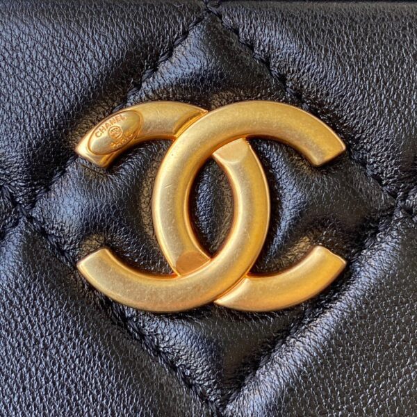 CHANEL SHOULDER BAG BLACK AS2856 - Image 6