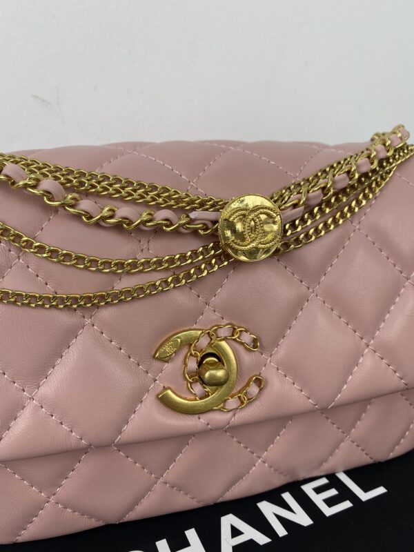 CHANEL QUILTED MINI CC FLAP PINK - Image 3