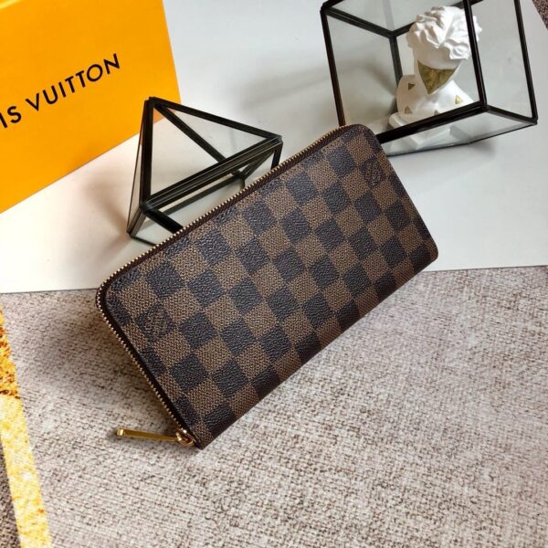 LOUIS VUITTON ZIPPY WALLET DAMIER EBENE N60046 - Image 8